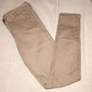 American Eagle Khaki Skinny Pants - Size 8 LONG